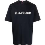 Camisetas azules de algodón de manga corta rebajadas manga corta con cuello redondo con logo Tommy Hilfiger Sport talla S para hombre 