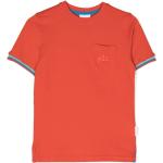 Camisetas naranja de algodón de manga corta infantiles rebajadas con logo SUNDEK 4 años 
