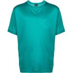Camisetas verdes de algodón de manga corta rebajadas manga corta con cuello redondo con logo Armani Giorgio Armani talla XL para hombre 