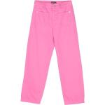Jeans rosas de algodón corte recto infantiles rebajados con logo Armani Emporio Armani 10 años 