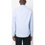 Camisas azules celeste de algodón de manga larga manga larga con logo Armani Exchange talla S para hombre 