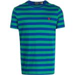 Camisetas verdes de algodón a rayas rebajadas con logo Ralph Lauren Polo Ralph Lauren para hombre 