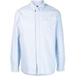 Camisas azules celeste de algodón de manga larga manga larga con logo Fred Perry talla M para hombre 