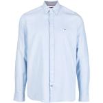 Camisas azules celeste de algodón de manga larga rebajadas manga larga con logo Tommy Hilfiger Sport talla XL para hombre 