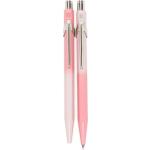 Bolígrafos rosas de metal con logo Caran D'ache 