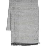 Pañuelos grises de viscosa con logo Armani Emporio Armani Talla Única para mujer 
