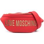 Riñoneras rojas de poliuretano con logo MOSCHINO Love Moschino para mujer 