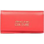 Cartera rojas de poliester plegables con logo VERSACE Jeans Couture para mujer 