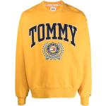 Sudaderas amarillas de algodón con capucha rebajadas manga larga con cuello redondo con logo Tommy Hilfiger Sport talla S para hombre 