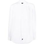 Camisas blancas de lino de manga larga rebajadas manga larga con logo FAY para hombre 