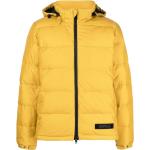 Abrigos amarillos de poliamida con capucha  rebajados manga larga con cuello alto con logo ASPESI talla XL para hombre 