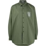 Camisas verde militar de algodón de manga larga rebajadas manga larga militares con logo RAF SIMONS para hombre 