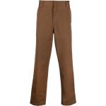 Pantalones casual marrones de poliester ancho W30 largo L31 informales con logo Carhartt Work In Progress para hombre 