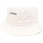 Sombreros blancos de algodón talla 62 con logo Jacquemus con lazo para hombre 