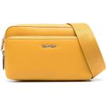 Bolsos satchel amarillos de poliester rebajados con logo Calvin Klein para mujer 