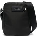 Bolsos negros de poliester de mano con estampados rebajados con logo Calvin Klein de materiales sostenibles 