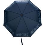 Paraguas azules de poliester con logo MOSCHINO Talla Única para mujer 