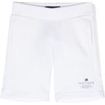 Pantalones cortos infantiles blancos de poliester rebajados informales con logo Tommy Hilfiger Sport 8 años 