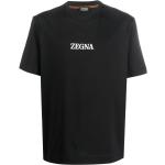 Camisetas estampada negras de algodón con logo Ermenegildo Zegna talla 3XL para hombre 