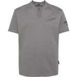 Camisetas estampada grises de algodón manga corta con cuello redondo con logo Napapijri para hombre 