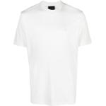 Camisetas blancas de algodón de manga corta rebajadas manga corta con cuello redondo con logo Armani Emporio Armani talla XL para hombre 