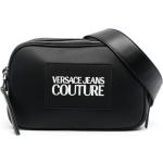 Bolsos satchel negros de poliester con logo VERSACE Jeans Couture para mujer 