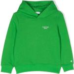 Sudaderas verdes de poliester con capucha rebajadas manga larga con logo Calvin Klein talla XXL para mujer 