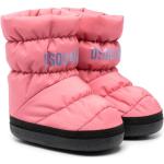 Botas planas rosa pastel de goma rebajadas con logo Dsquared2 talla 39 para mujer 