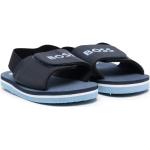 Sandalias azul marino de goma de tiras con logo HUGO BOSS BOSS talla 30 para mujer 