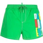Bañadores deportivos verdes de poliamida con logo Dsquared2 talla 3XL para hombre 