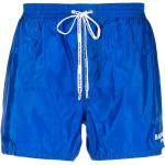 Bañadores bermuda azules de poliester rebajados con logo BALMAIN talla XL para hombre 
