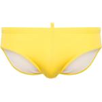 Bañadores slip amarillos de poliamida con logo Dsquared2 para hombre 