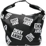 Bolsos negros de poliester de moda rebajados con logo DKNY para mujer 