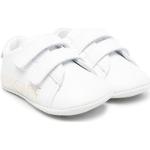 Zapatillas blancas de ante de piel rebajadas con logo VERSACE talla 18 para bebé 