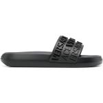 Sandalias negras de goma de tiras con logo VERSACE talla 42 