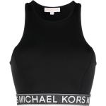 Tops negros sin mangas con logo Michael Kors by Michael para mujer 