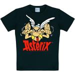 Logoshirt Asterix el Galo - Asterix Grimace Camiseta para niño - Negro - Diseño Original con Licencia, Talla 122/134, 7-9 años
