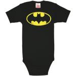 Logoshirt Body para bebé Batman Logotipo - DC Comics - Batman Logo - Pelele para bebé - Negro - Diseño Original con Licencia, Talla 50/56, 0-2 Meses