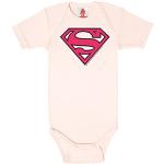 Logoshirt® DC Comics - Superman Logo Rosa I Pelele - Body Estampado - Bebés - Niña I Rosa Claro I Diseño Original con Licencia, Talla 86/98, 13-24 Meses