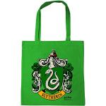Bolsas verdes de la compra Harry Potter Slytherin con logo LOGOSHIRT para mujer 