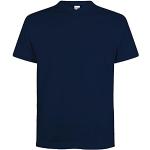 Camisetas azul marino de algodón de manga corta tallas grandes manga corta con cuello redondo de punto talla 3XL para hombre 