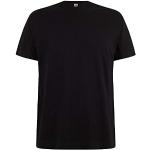 Camisetas negras de algodón de manga corta tallas grandes manga corta con escote V de punto talla 3XL para hombre 