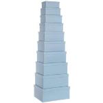 Cajas azules celeste de cartón de almacenamiento LOLAhome 