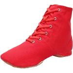 Sandalias deportivas rojas de lona de punta abierta talla 41 para mujer 