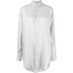 Camisas blancas de seda de manga larga rebajadas manga larga marineras con rayas talla XL para mujer 