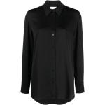 Camisas negras de poliester de manga larga manga larga Calvin Klein talla XS para mujer 