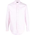 Camisas rosas de algodón de manga larga manga larga Armani Emporio Armani talla XS para hombre 