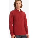 Polos rojos de algodón de algodón manga larga con logo LEVI´S Housemark talla XL para hombre 