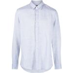Camisas azules celeste de lino de manga larga rebajadas manga larga Michael Kors talla XL para hombre 