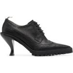 Zapatos negros de goma con cordones con cordones con tacón de 7 a 9cm formales con logo Thom Browne talla 37 para mujer 